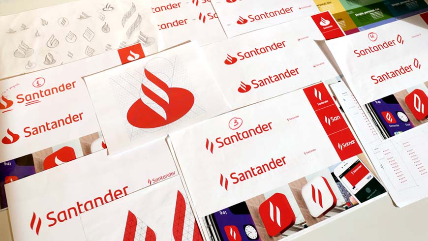 西班牙Santander銀行LOGO設計，改善用戶體驗是王道-2